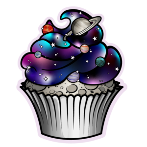 Alternative view of Space Cupcake